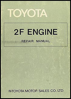 1975-1981 Toyota Land Cruiser Engine Repair Shop Manual Original 98126 (F)