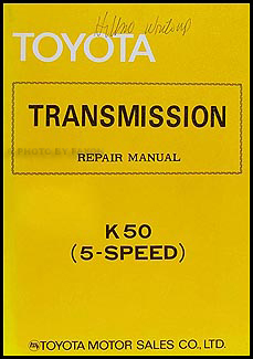 1976 Toyota Corolla K50 Manual Transmission Repair Shop Manual Original