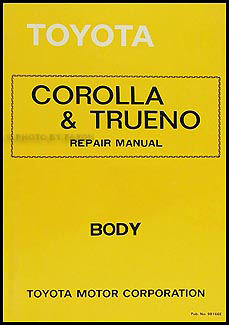 1975-1979 Toyota Corolla Body Repair Manual Original No. 98166