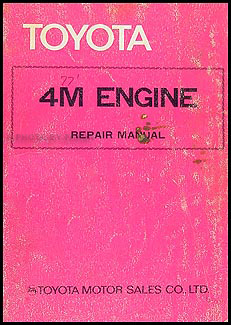 1977 Toyota 4M Engine Original Engine Repair Manual Cressida Crown