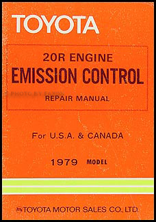 1979 Toyota 20R Emission Control Manual Original Pickup Corolla Corona
