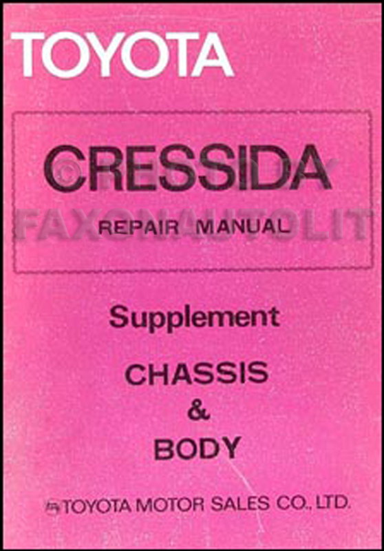 1979-1980 Toyota Cressida Chassis Repair Manual Original No. 98315