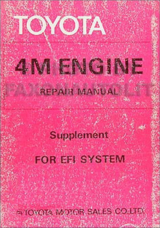 1979-1980 Toyota Supra Engine Repair Manual Original No. 98331 (4M-E)