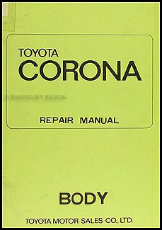 1970-1973 Toyota Corona Body Repair Manual Original No. 98418