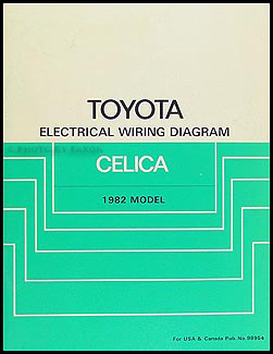1982 Toyota Celica Electrical Wiring Diagram Manual Original