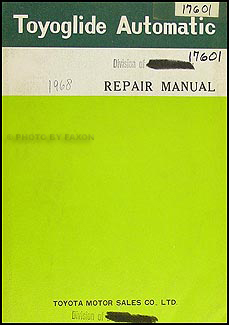 1965-1969 Toyota Corona Automatic Transmission Repair Manual Original 