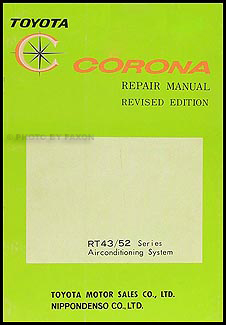 1968-1969 Toyota Corona A/C Repair Manual Original