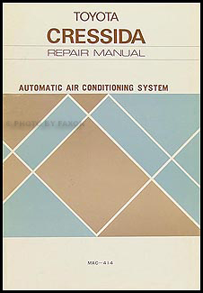 1979 Toyota Cressida A/C Repair Manual Original