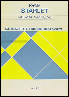 1981-1982 Toyota Starlet A/C System Repair Manual Original