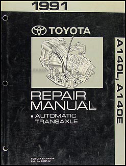 1991 Toyota Camry 2WD 4 cylinder Automatic Transmission Repair Shop Manual
