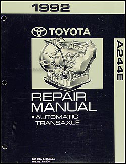 1992 Toyota Paseo Automatic Transmission Repair Shop Manual Original
