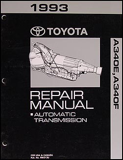 1993-1996 Toyota T100 Truck Automatic Transmission Repair Shop Manual