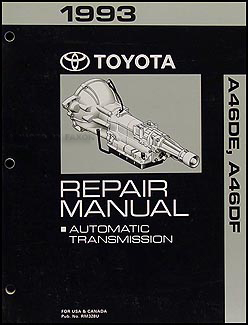 1993 Toyota Previa Automatic Transmission Repair Manual Original