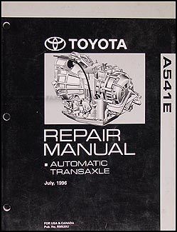 1997-2003 Solara, Camry & Avalon Automatic Transmission Repair Shop Manual